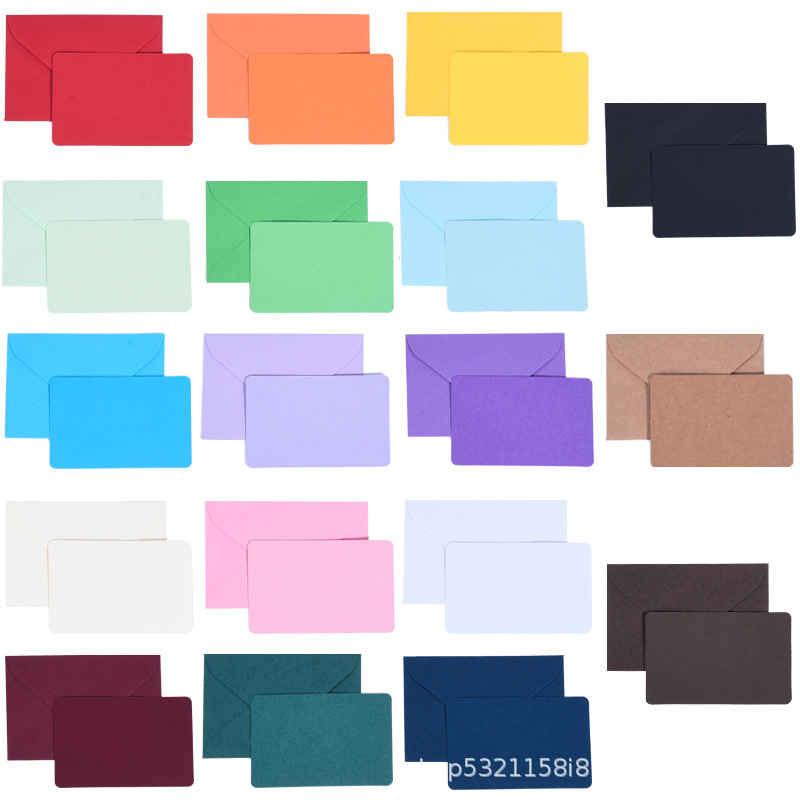 Factory wholesale color blank envelope wholesale creative retro envelope invitation Enterprise logo envelope printing