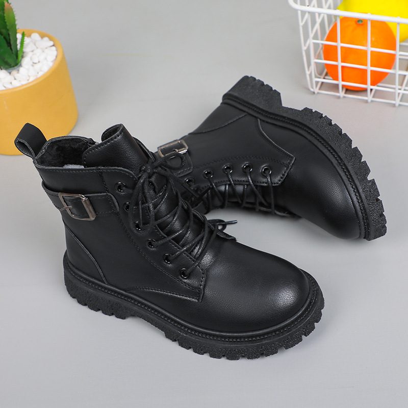 Girls' Boots 2025 Autum New Kidsren's Boots Boys Black Short Boots Soft Sole Kidsren's Spring & Fall Thin Boots for Women