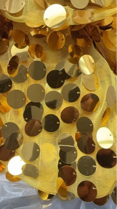 Encrypted 9mm Sequin Fabric, Sequin Beads, Wedding Cloth, Decorative Cloth, Glitter, Performance Clothing Background Gauze Cloth