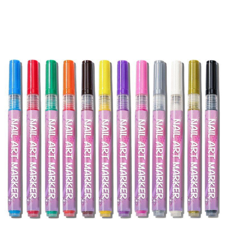 DIY Nail Art Pen Set Nail Tips Line Drawing Nail Dotting Nail Acrylic Paint Liner Pen Nail Polish Gel Pen