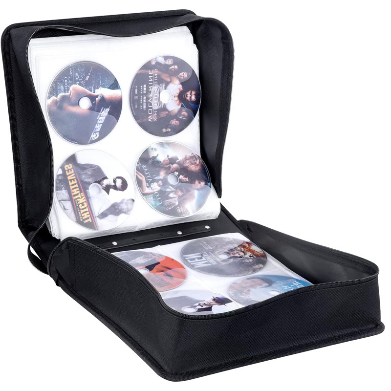 In-Stock Cd Case, 520 Discs, Pu Leather, Large Capacity, Car Cd Holder, Portable Disc Case, Amazon Cross-Border Manufacturer