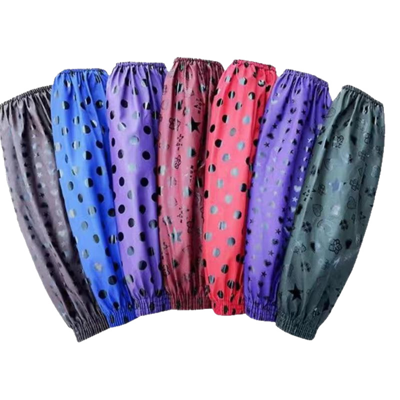 Flower skin waterproof, oil-proof and stain-proof, non-peeling, men's and women's food labor protection in stock, labor-resistant and durable leather sleeve manufacturers direct supply