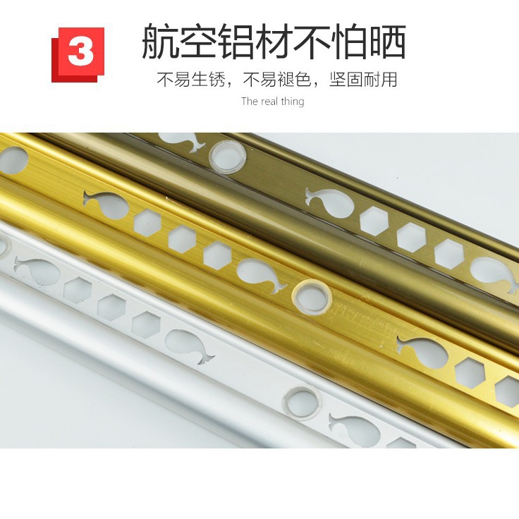 Balcony hand-cranked lifting drying rack double-rod indoor thickened drying rack single-rod double-rod multifunctional drying rack