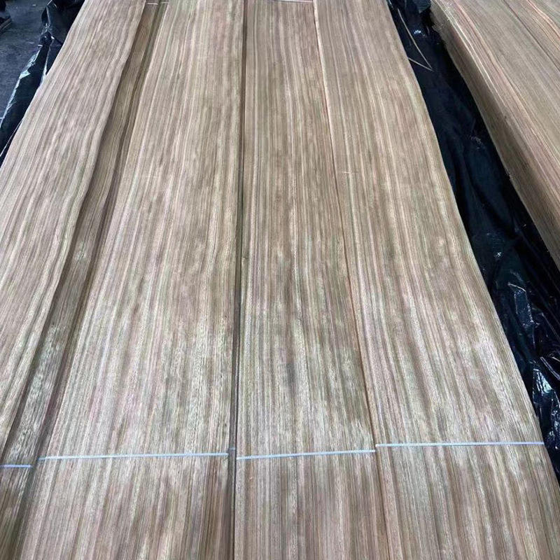 Vertical Striped Ebony Wood Veneer Uv Laminated Board for Wardrobe and Cabinet Doors, Can Be Applied with Non-Woven Fabric on Solid Wood