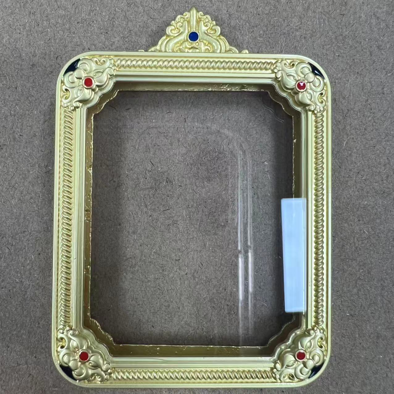 Gawu box shell pendant glass cover thangka shell round single-sided double-sided golden retro shell thangka shell waterproof