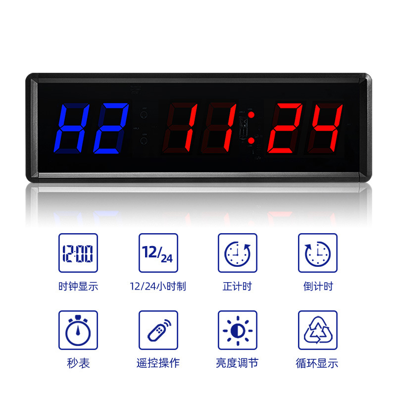 Competition Training Fitness Timer Sports Countdown Custom Cycle Timing Led Digital Timer