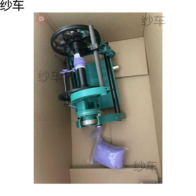 Household Mini Electric Spinning Wheel, Installation-Free, Adjustable Speed 12V Textile Dog Hair Wool Cotton Single Strand