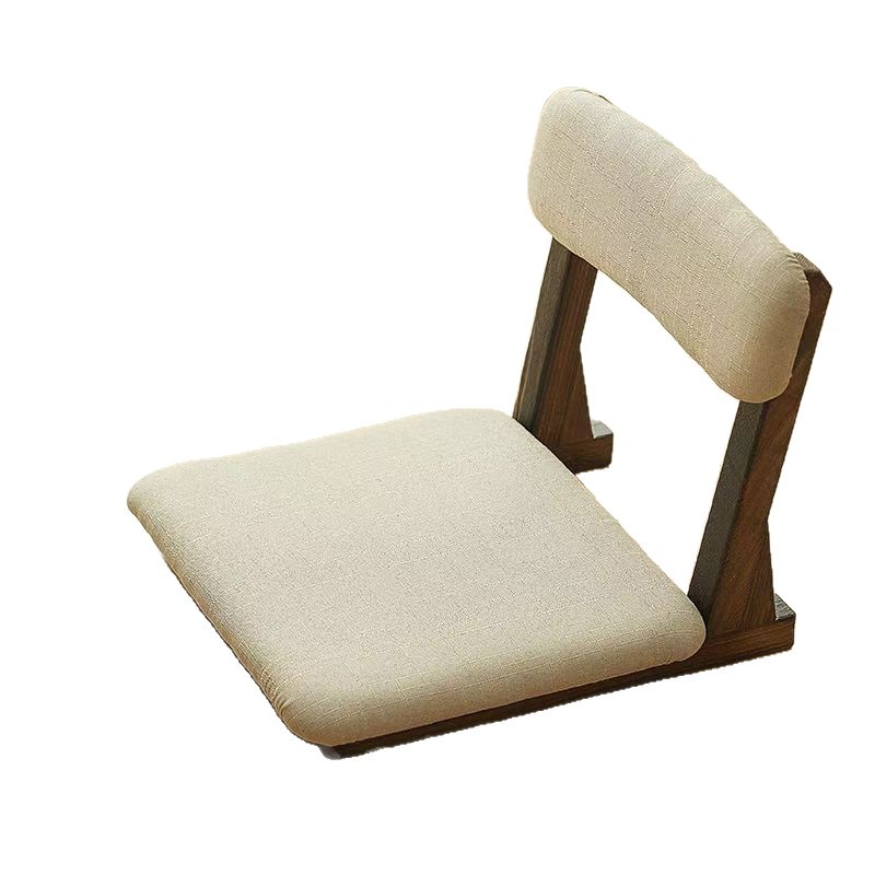 Tatami Chair for Home Use, Chinese-Style Balcony Bay Window Bedroom Lazy Chair, Square Simple Bed Backrest Chair, Legless Chair