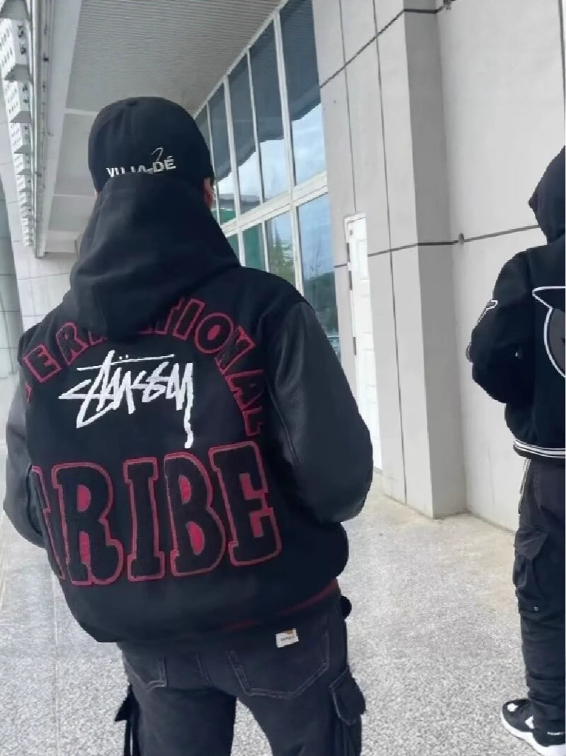 Trendy High Street Letter Ins Jacket for Men and Women, Spring and Autumn Style, Cool American Retro Patchwork Baseball Jacket