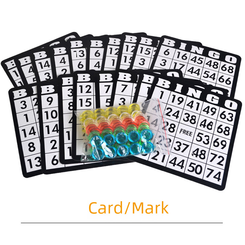 Table game BINGO wine set game bar lottery machine BINGO card