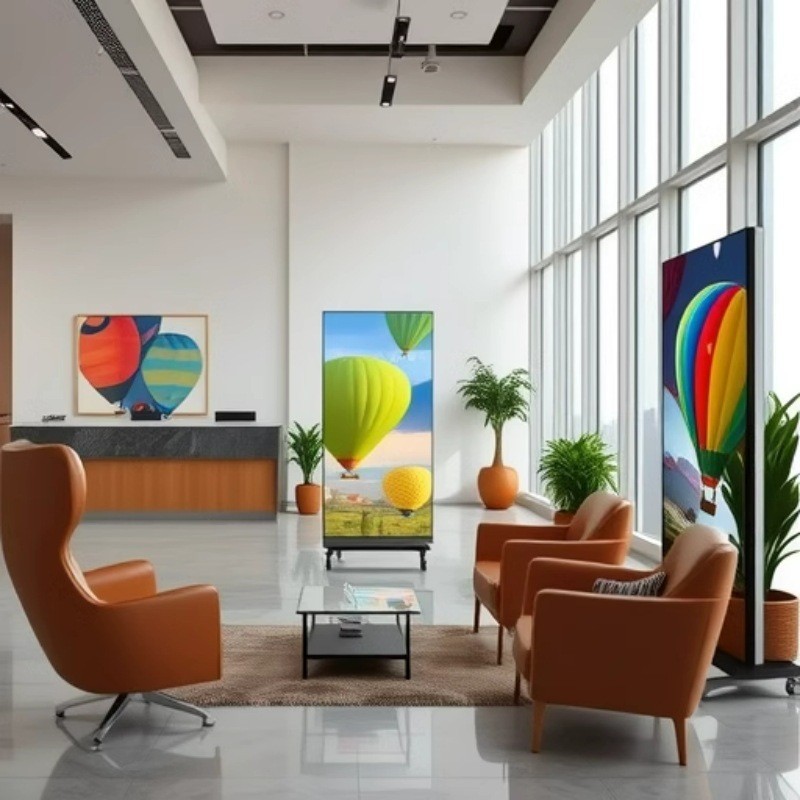 Cross-Border Led Foldableing Splicable Poster Screen Vertical Floor-Standing Led Advertising Screen Movable Led