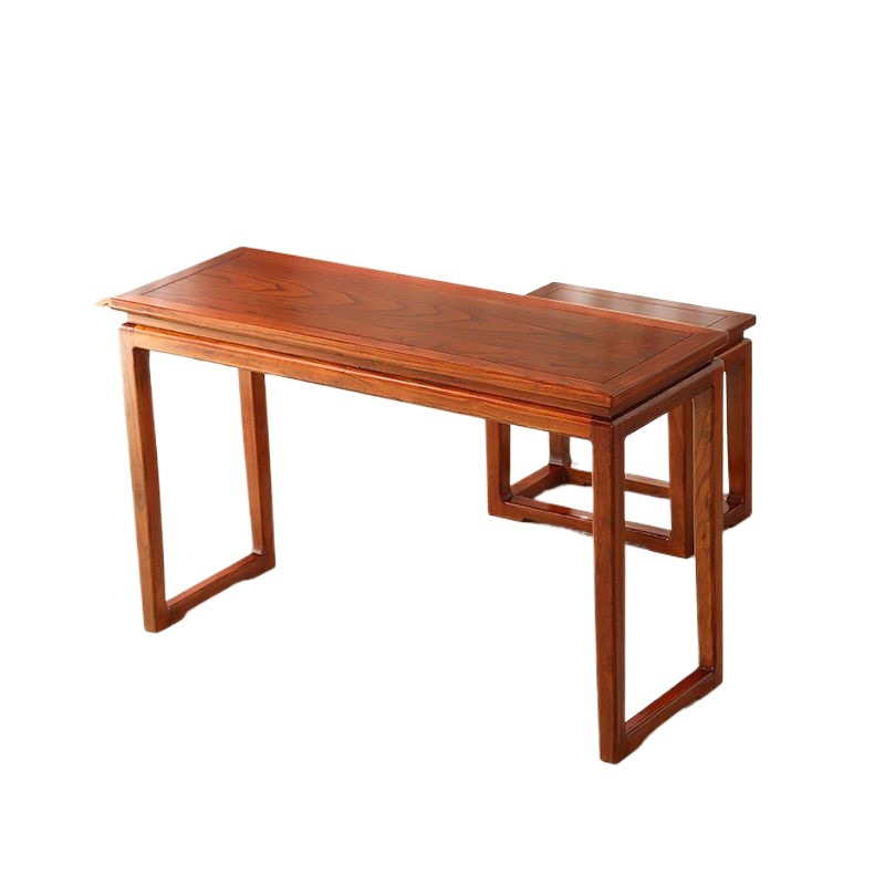 New Chinese-Style Old Elm Wood Tables and Stools, Guqin Table, Solid Wood Calligraphy Table, Small Desk, Antique-Style Simple Table, Factory Wholesale