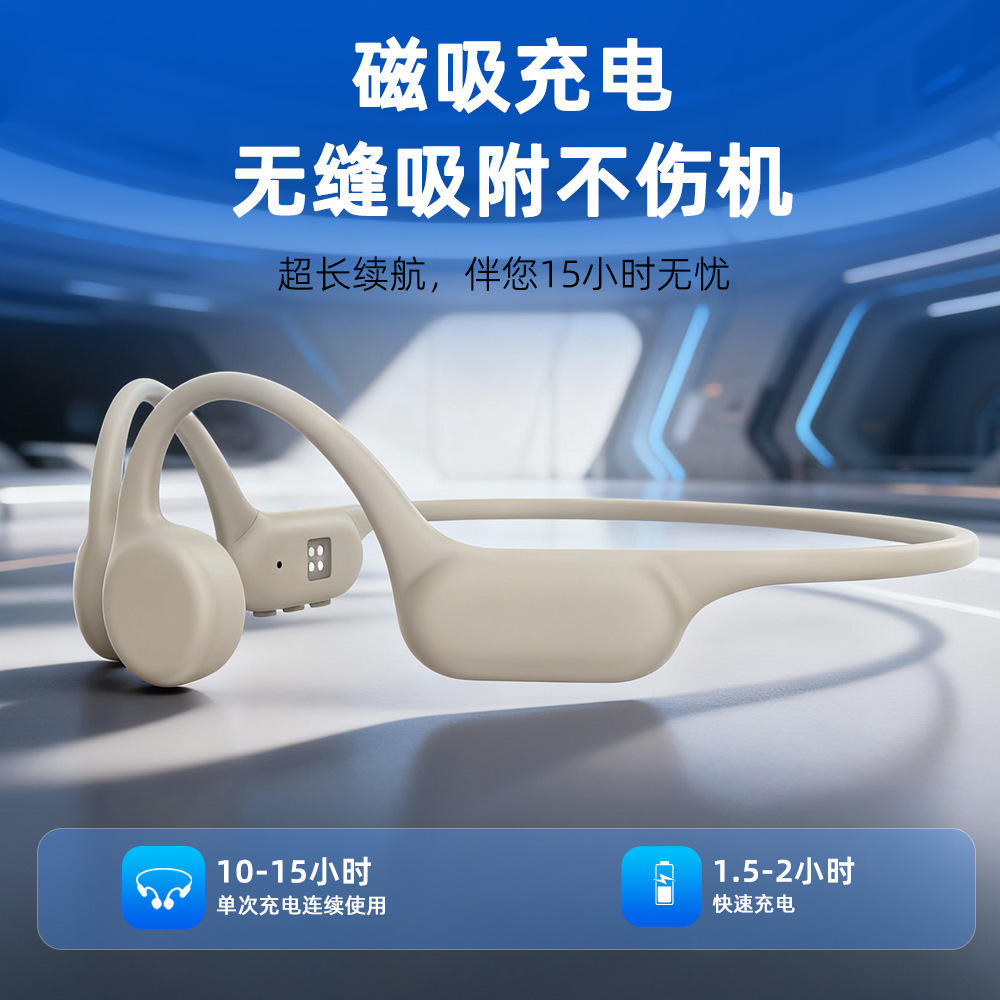 Source Manufacturer Cross-Border Bone Conduction Auxiliary Hearing Headphones for the Elderly Special Smart Hearing Aid Bluetooth Sound Amplifier