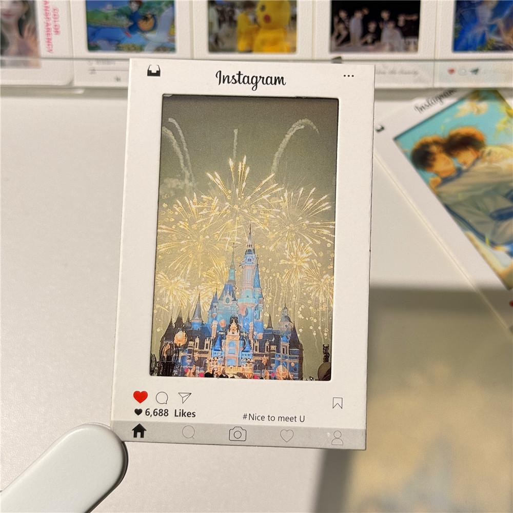 The film frame paper clip light and shadow light transmission small card film 3 inch projection light and shadow photo gift
