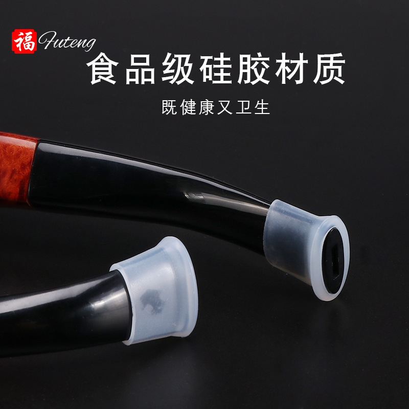 Pipe Mouthpiece, Smoking Accessories, Silicone Cigarette Handle Mouthpiece, Food Grade Cigarette Holder Protective Cover, Pipe Mouthpiece, Ready for Sale