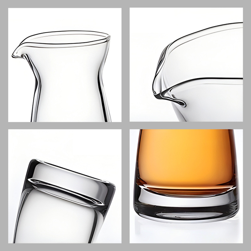 Glass Wine Dispenser with Scale Household Liquor Dispenser 80 Pot Restaurant Jug Lead-Free Wine Measurer Wine Set Wholesale