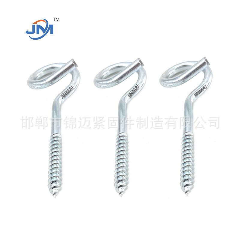 Hot-Dip Galvanized Open Pigtail Screws, Eye/Eye Screws, Open Self-Tapping Screws, Support Processing and Customization