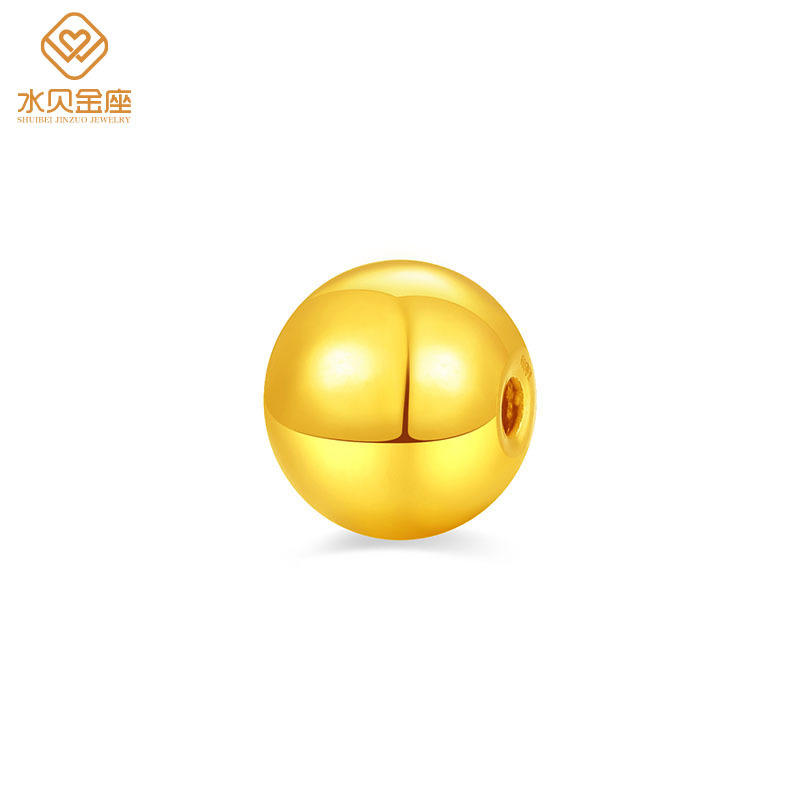 999 gold small gold beads 3D hard gold ancient method gold beads loose beads transfer beads DIY accessories beads wholesale