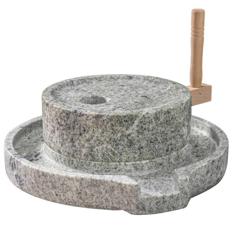 Natural Stone Mill Disc Household Small Mill Hand Grinding Soybean Milk Stone Small Mill Non-electric Stone Mill Retro Small Stone Mill