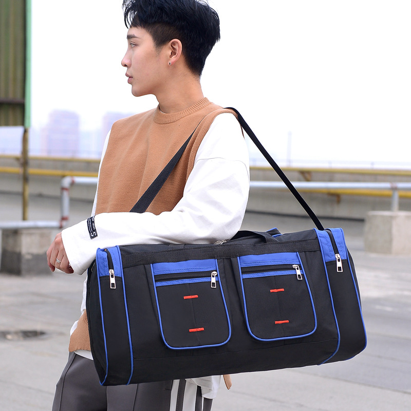 Short-distance business trip large capacity travel bag women's portable luggage bag men's fashion simple travel bag out work bag