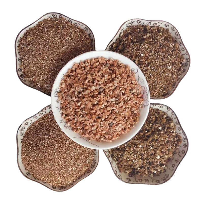 Golden Yellow Expanded Vermiculite Fire Insulation Vermiculite Powder Gardening Seedling Cutting Vermiculite Particles