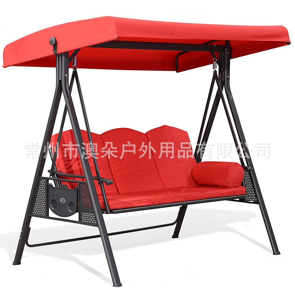 Outdoor Courtyard Swing with Side Hole Top Cloth Straight Edge Replaceable Ceiling Rainproof Sunscreen Swing Ceiling Cover