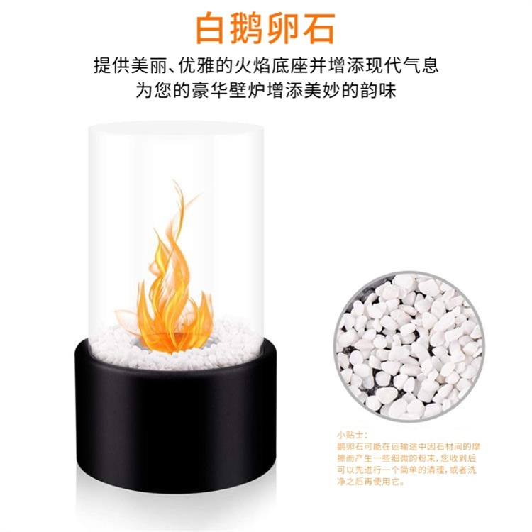 Patented Cross-Border Hot-Selling Indoor Small Alcohol Household Heating Portable Stove Desktop Real Fire Alcohol Fireplace Lamp