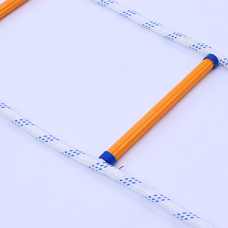 Resin rescue ladder training lifesaving escape soft ladder aerial work down well nylon climbing rope ladder
