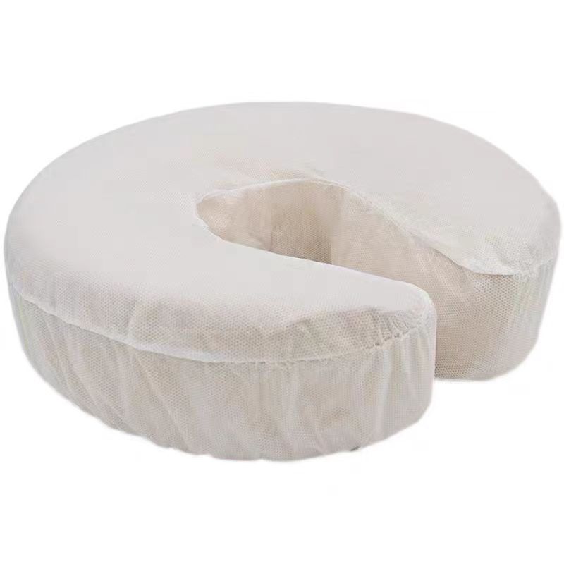 Disposable U-Shaped Pillowcase Beauty Salon U-Shaped Pillow with Rubber Band Elastic Non-Woven Dust-Proof Breathable Dirt-Proof Pillowcase