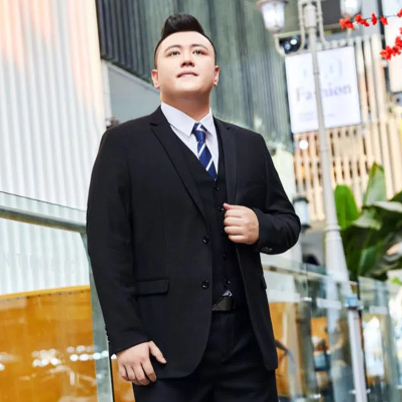 Plus Size Men's Suit and Suit Professional Business Dress Groom Wedding Best Man Dress Regular Slim Fit Version