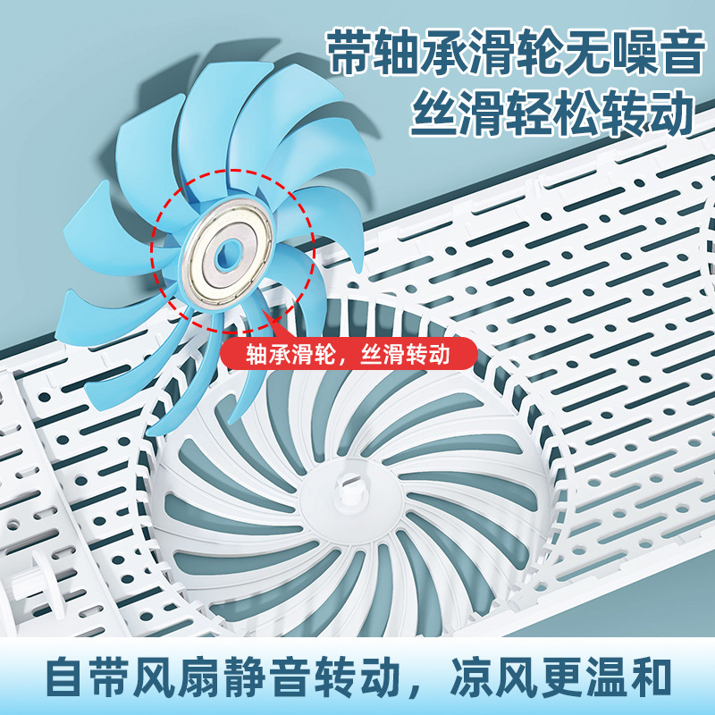 New Model with Fan Blades, Hanging Air Conditioner Wind Deflector, Anti-Direct Blow, No Installation Required, Universal Wind Shield for Home Use, Hanging Wind Protection