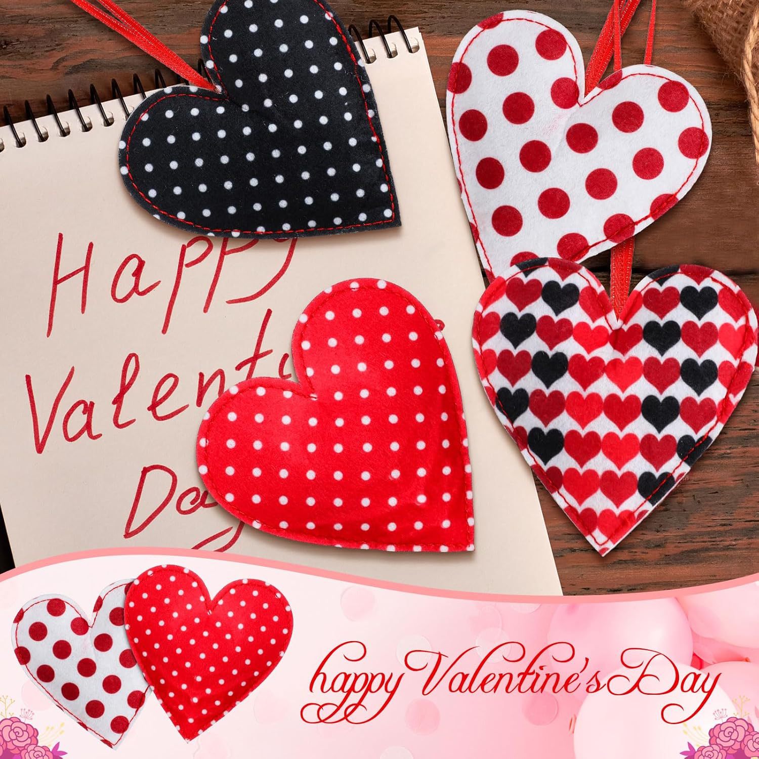 Cross-Border Amazon Valentine's Day Decorative Love Pendants, Various Decorative Pendants, Can Be Used to Create Sample Appearance Pendants