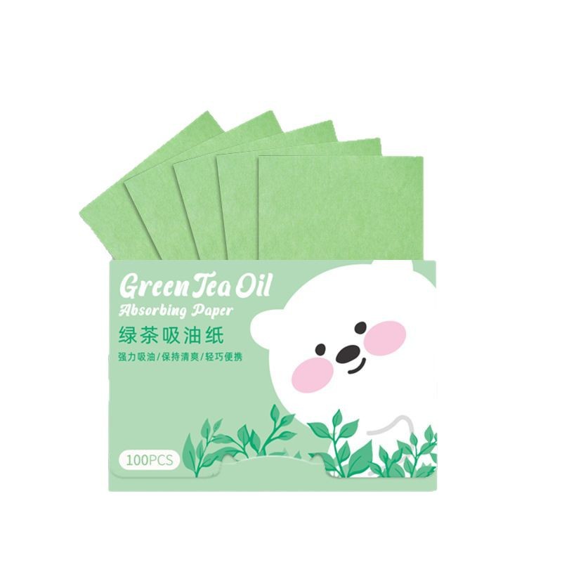 Face Oil Absorbing Paper 100 Pieces Portable Extractable Fragrance Oil Absorbing Paper Oil Absorbing Paper Face Female Cosmetic Cosmetic Worker