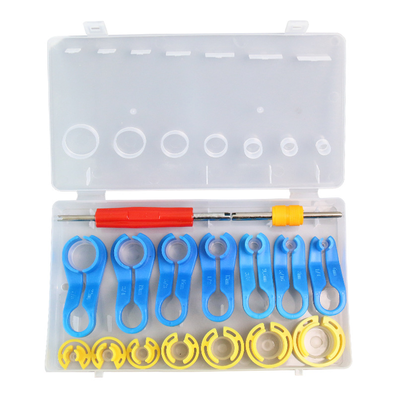 Automobile air conditioning refrigerant fluorine pipe remover compression H machine cold pipe fuel pipe buckle quick connector remover