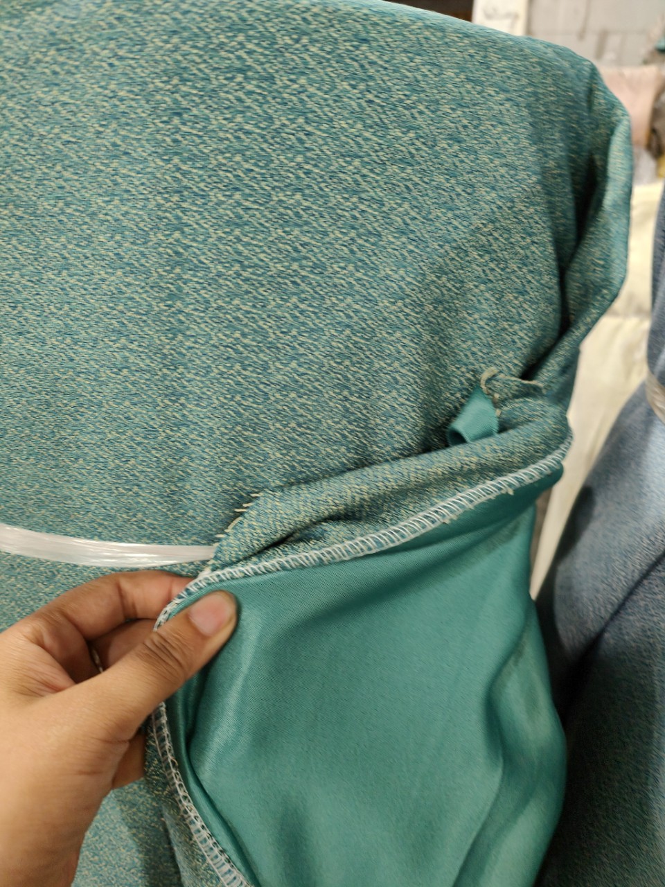 Warehouse Stock Curtain Fabric Cheap Treatment Supply Light Spinning City Market Wholesaler Quality Meter Count Guaranteed