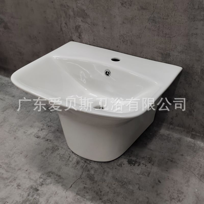 Wall-Mounted Washbasin/Integrated Wall Basin//Export/Southeast Asian Style Pedestal Floor-Standing Modern Minimalist Style