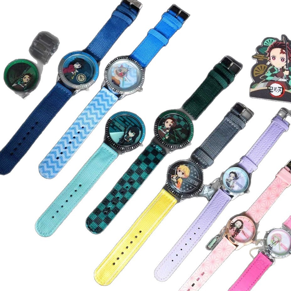 Official Qingyifang Demon Slayer: Kimetsu No Yaiba First Edition Blind Box Watch Series Watch Blind Box Anime Peripheral Wristwatch Gift