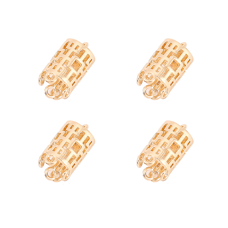 Yingyi Jewelry DIY Multi-Hole Tassel Double Pendant Ancient Style Hairpin Accessory Pure Copper Electroplated Color-Preserving Ancient Style Tassel