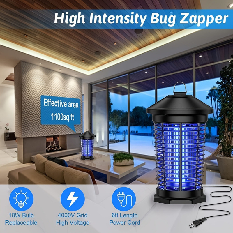 2026 New Cross-Border 4000V Electric Mosquito Killer] 6 Feet Wire