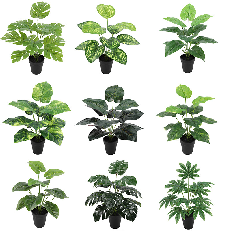 Nordic Artificial Flower Plant Fern Bundle Home Store Hotel Indoor Green Plant Landscape Artificial Flower Flower Arrangement Decoration