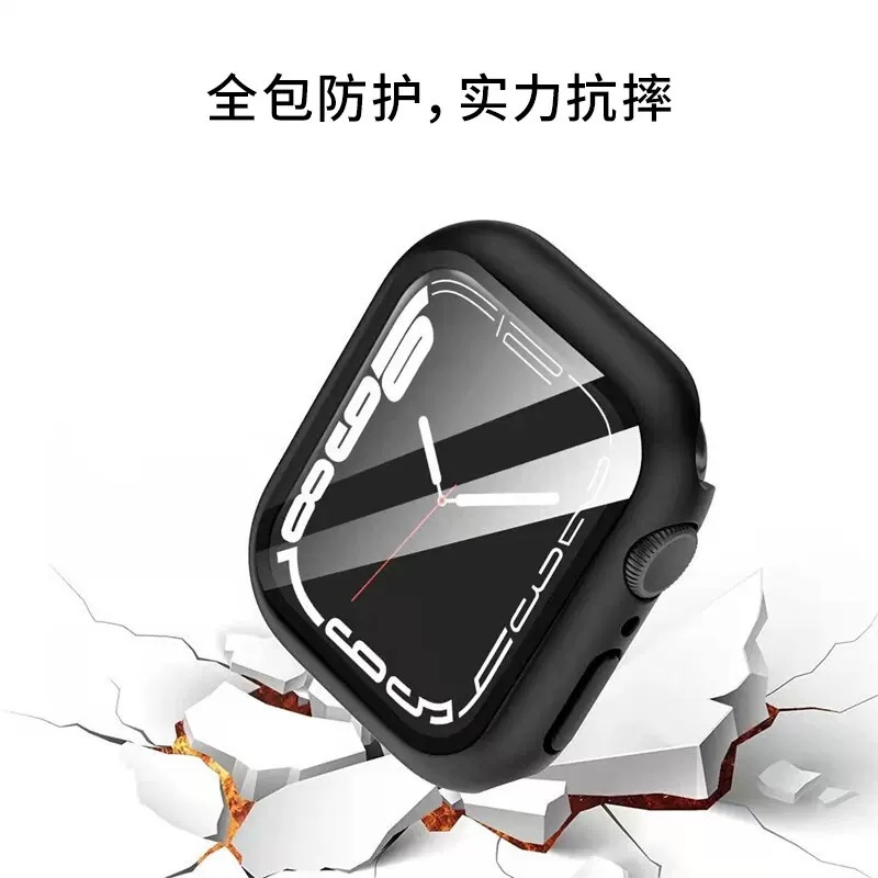 Apple Watch Protective Case Is Suitable for Iwatchs10 Watch Case, Anti-Fall Pc Spray-Coated Tempered Film, S11 Case and Film Integrated