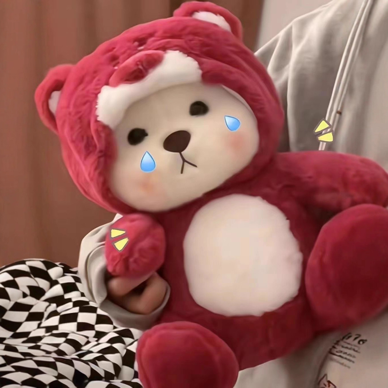 Cute Stuffed Doll Transformed into Little Bear Creative Doll Girly Heart Toy Pillow for Birthday Gift for Women