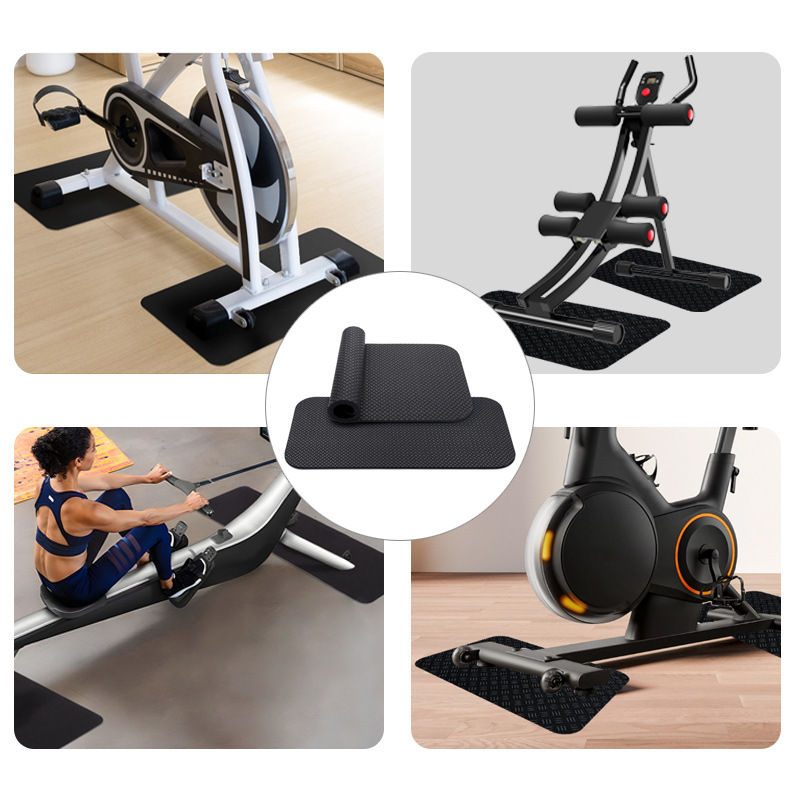 Pvc Silicone Fitness Bike Cycling Training Platform Double-Sided Non-Slip Folding Mat Equipment Weightlifting Machine Mat