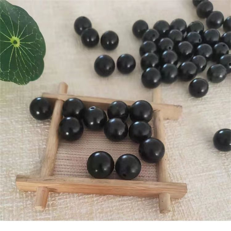 Natural Surabaya black stone loose beads matte bracelet 6-16mm loose beads wholesale stone beads wholesale