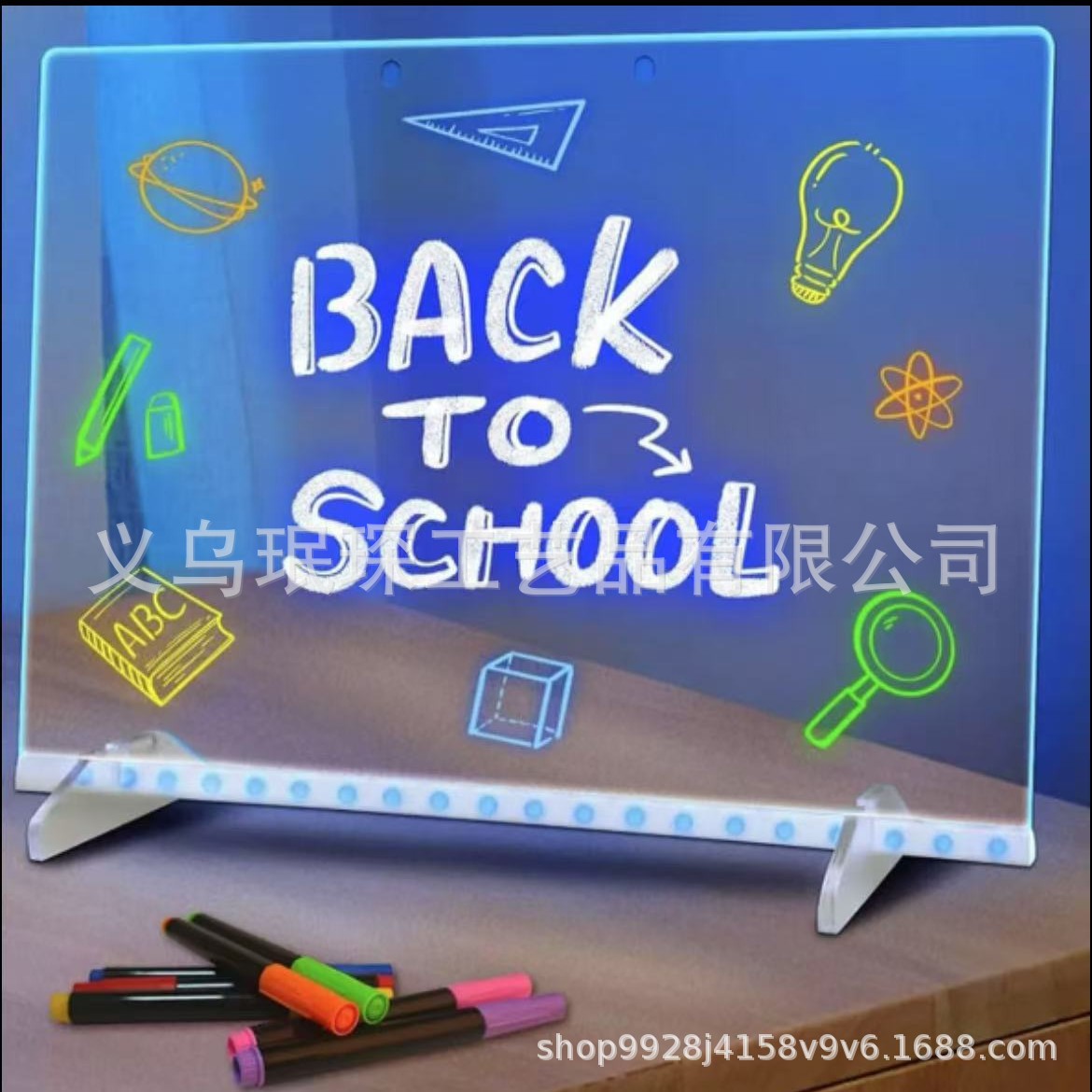 Led Note Board with Colors Cross-Border Popular Fluorescent Led Light Board Luminous Writing Message Board