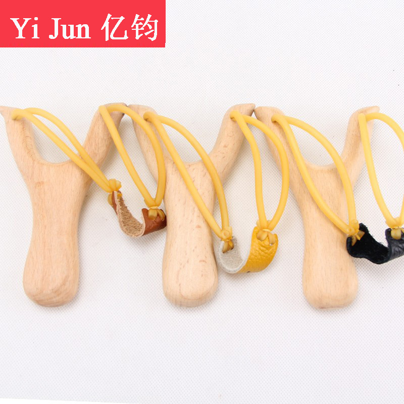 Traditional Beech slingshot solid wood handmade wooden beech slingshot children's toy bullet worker Wood recurve slingshot