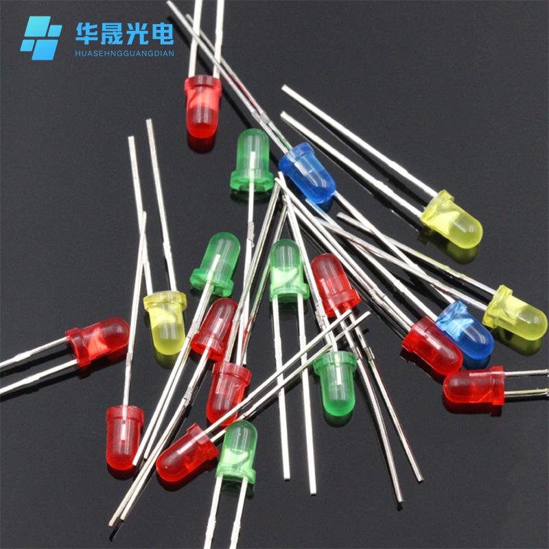 Светодиод F3 3мм круглой головкой с боковым коротким выводом белый красный синий зеленый желтый оптовая продажа светодиодные лампочки