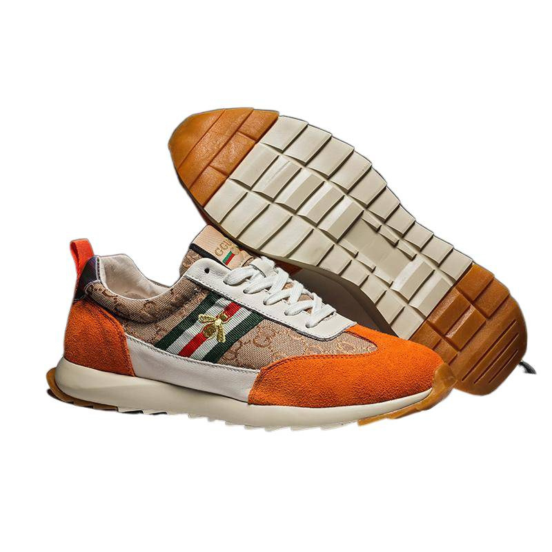 New Casual Shoes with New Comfortable First-Layer Pigskin Fashionable Casual Little Bee Shoes-