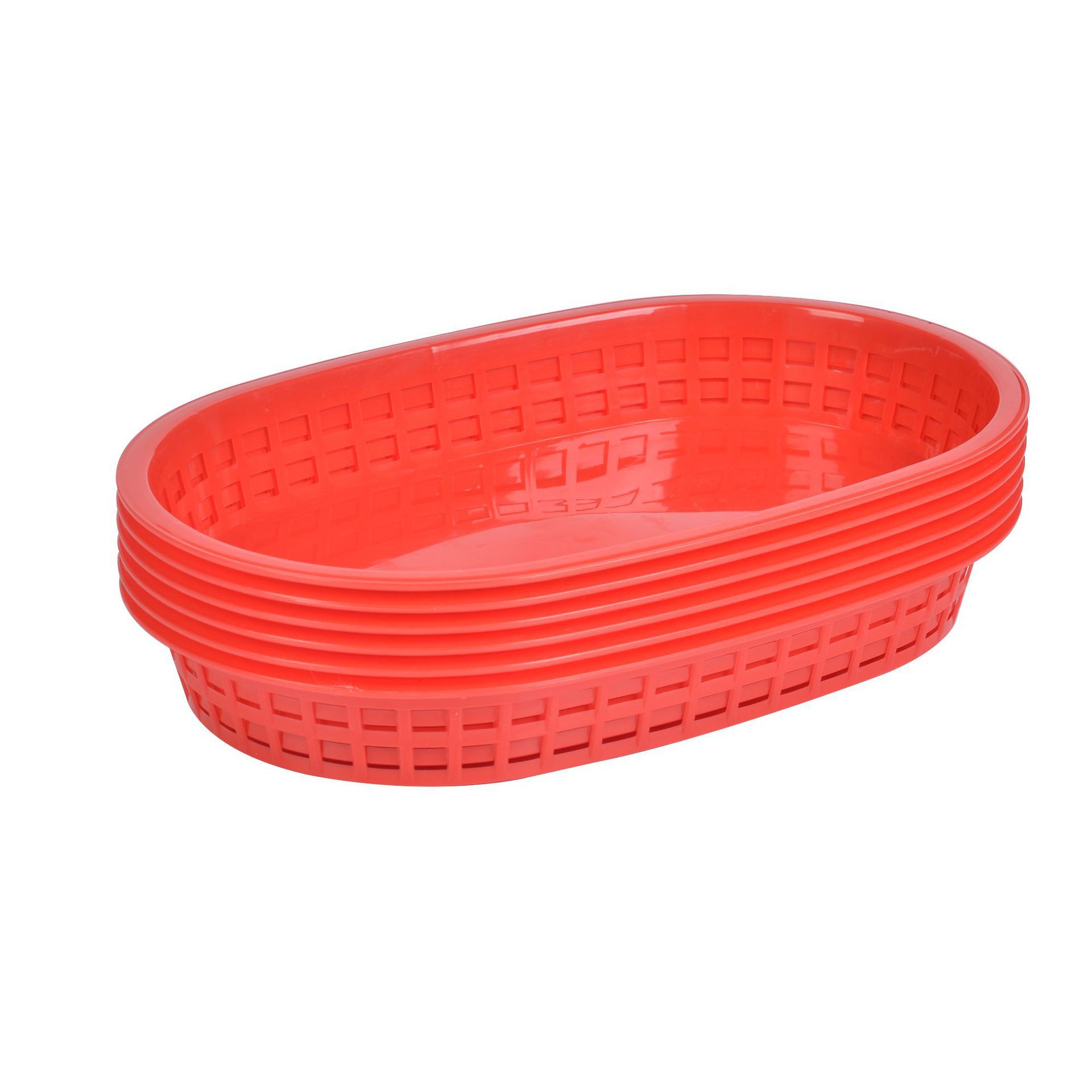 Factory direct supply Europe and the United States hot fried chicken basket snack basket fruit basket plastic runway French fries hamburger bread basket