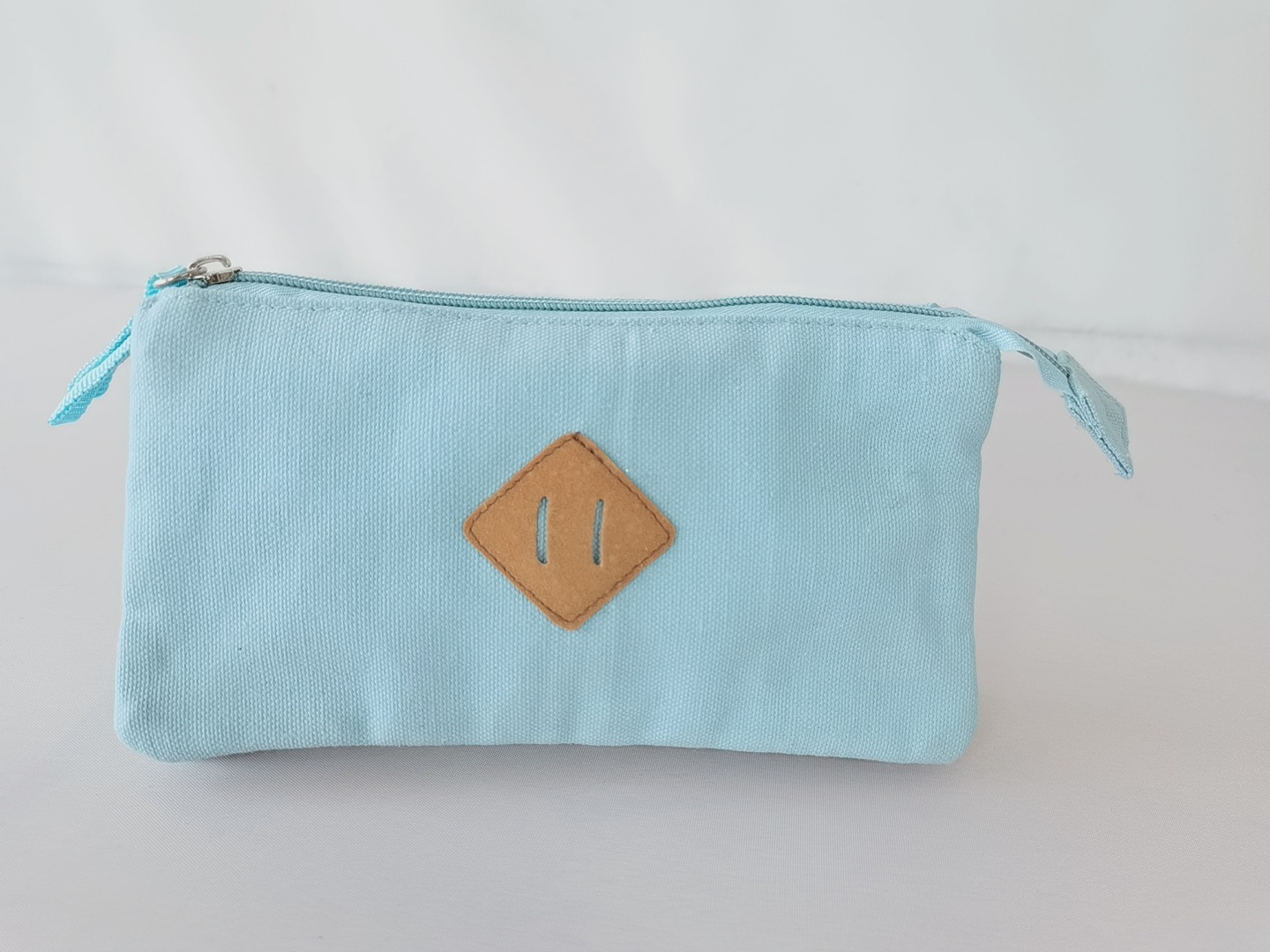 Простая однотонная сумка для карандашей, большая вместимость